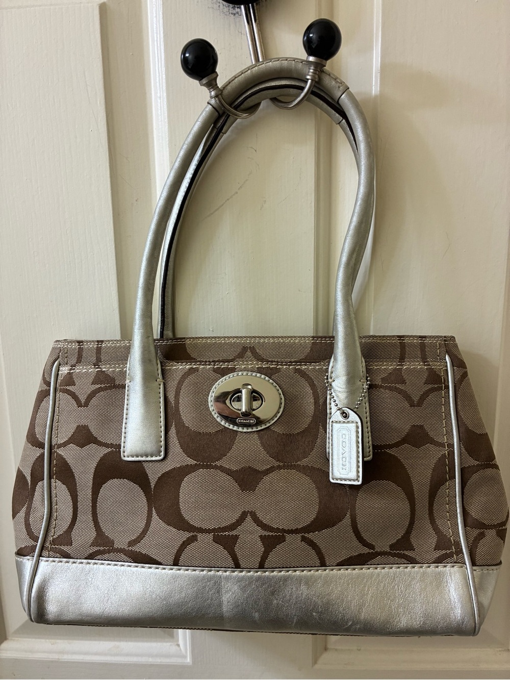 Coach Hampton Signature Medium Madeline Satchel/Tote